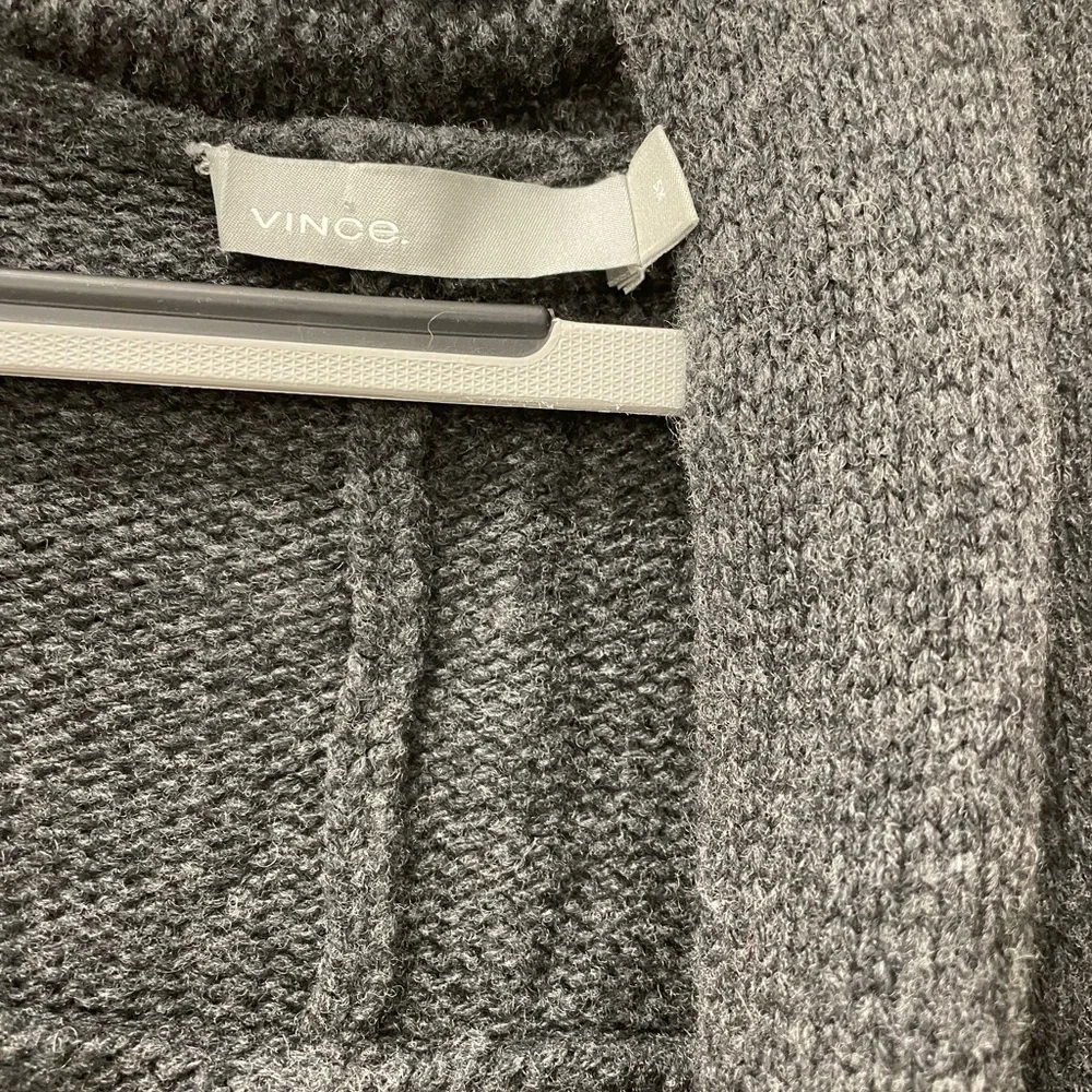 Vince dark gray wool and cashmere duster sweater - Picture 5 of 5